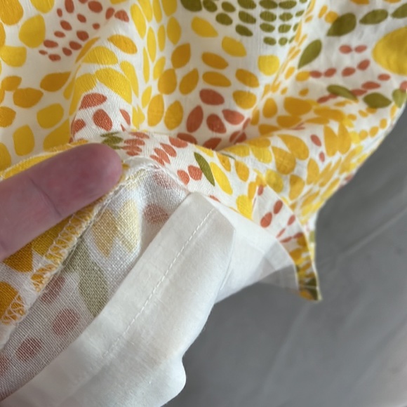 J. Crew Yellow/Green Modern Floral Print, Pockets - Size 2 - Picture 7 of 8